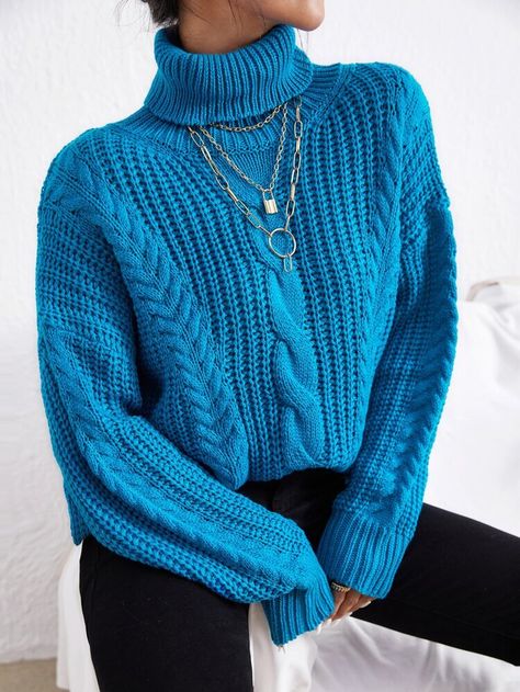 Turtle Neck Jumper, Comfortable Sweater, Winter Pullover, Women Sweaters, Beautiful Sweater, Ribbed Knit Sweater, Textured Knit, Winter Casual, Cropped Sweater