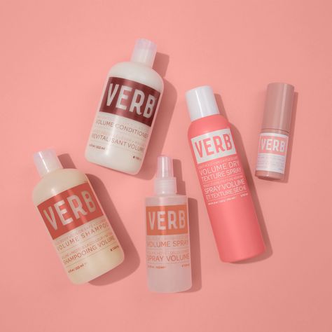 Verb Hair Products, Shampoo Design, Volumizing Spray, Blow Dry Brush, Hair Cleanse, Volumizing Shampoo, Flat Hair, Texturizing Spray, Hair Shop