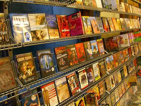 picking out movies at the rental store Movie Rental Store, Movie Rental, Old Movie, Old Movies, The Borrowers, Old School, Quick Saves, Home Decor, Home Décor