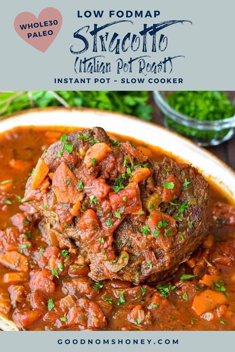 Pot Roast Instant Pot, Fodmap Slow Cooker, Roast Instant Pot, Cooking With Red Wine, Italian Pot Roast, Chuck Roast Recipes, Instant Pot Slow Cooker, Whole30 Dinner, Beef Chuck Roast