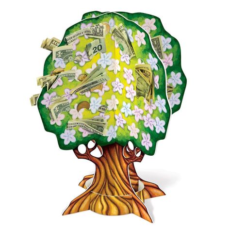 Beistle 3D Baby shower money tree measuring 15 " would make a baby shower party accessory, sold as 3 per pack. Beistle 3D Baby shower money tree is a perfect gift for any expecting mother. Tree measuring 15" has a printed board stock made with slots to hold money, sold as 3 per pack. • High quality money tree for festive occasions. • Theme: Baby shower. • Material: Cardstock. • Assembly required. • Backside of the base is blank for personalization, base of the tree is printed to look like the traditional brown trunk of a tree. • Stands on its own. • Sixty-four slots to hold cash or coins. ... eBay STORE ABOUT US SAVE SELLER CONTACT US Beistle 15" 3D Baby Shower Money Tree; 3/Pack 57341 Beistle 3D Baby shower money tree measuring 15 " would make a baby shower party accessory, sold as 3 per Baby Shower Money Tree, Mother Tree, Tree Stands, Money Tree, Money Trees, Baby Shower Party, Party Card, Party Accessories, Baby Shower Parties