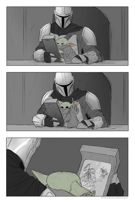 The Mandalorian Comic, Mandalorian Comic, Kit Fisto, Abigail Larson, Comic 8, Star Wars Drawings, Star Wars Comics, Disney Books, Darth Maul