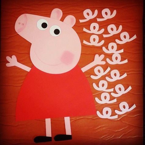 Piggy Party, Peppa Birthday, Peppa Pig Birthday Party Decorations, Greta Gris, Peppa Party, Pin The Tail, Pig Birthday Party, Peppa Pig Cake, Peppa Pig Birthday Party