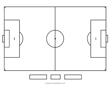 This printable sports field diagram features a soccer pitch and is perfect for planning match tactics. Free to download and print Soccer Field Layout, Soccer Template Free Printable, Isometric Graph Paper, Soccer Positions, Soccer Training Workout, Soccer Pitch, Printable Sports, Paper Diamond, Sports Field