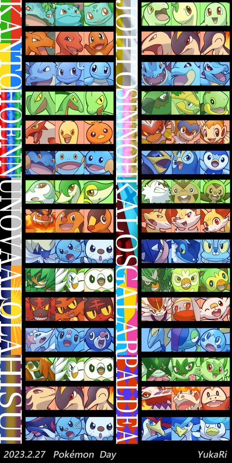 All Starter Pokemon Wallpaper, Pokemon All Characters, All Pokemon Starters, Fan Made Pokemon, Pokemon Number, Every Pokemon, All Legendary Pokemon, Rayquaza Pokemon, Pokemon Lugia