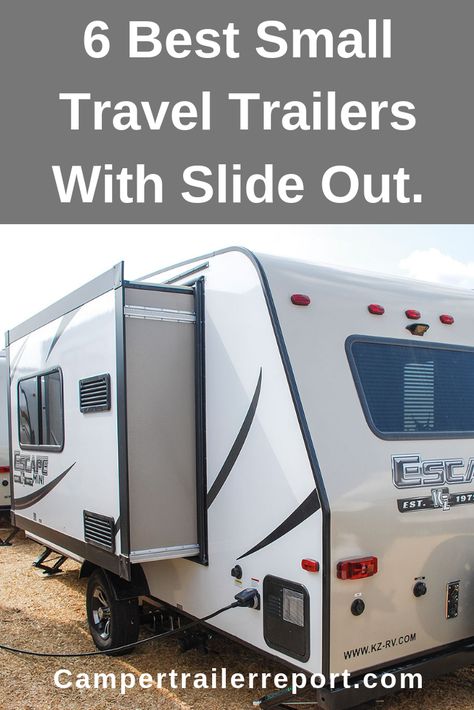 6 Best Small Travel Trailers With Slide Out. Trailer Bedroom, Small Rv Trailers, Bunkhouse Ideas, Camper Decorating, Casita Travel Trailers, Trailer Kitchen, Travel Trailer Floor Plans, Travel Trailer Organization, Best Travel Trailers