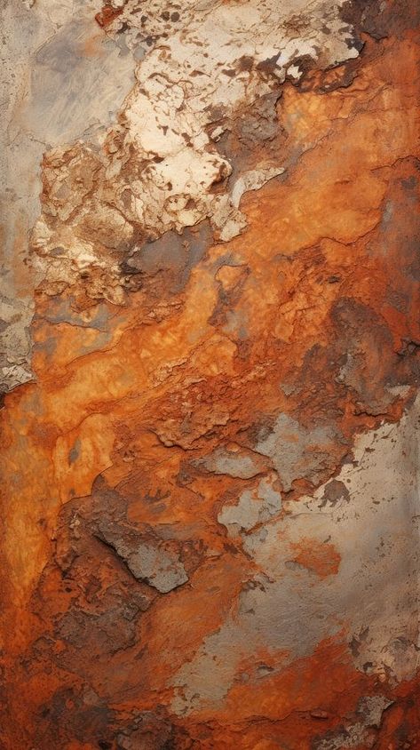 Rust Dyed Fabric, Door Texture, Orange Marble, Acrylic Texture, Trend Board, Rust Paint, Orange Texture, Palette Design, Paint Wall