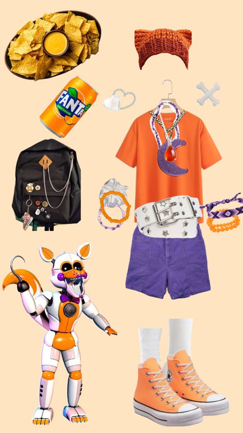 Daycare Outfits, Fnaf Costume, Fnaf Cosplay, Mood Clothes, Hallowen Costume, Justice Clothing, Cute Clown, Character Inspired Outfits, Old Fashion Dresses