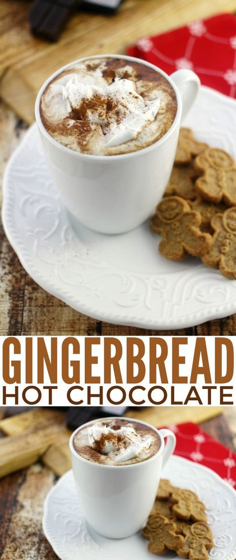 Hot Chocolate and Gingerbread are two treats that seem synonymous with winter. This recipe brings the two together in one seriously delicious treat that melds hot chocolate with all the flavours of gingerbread. Gingerbread Hot Chocolate Recipe, Drinks Chocolate, Gingerbread Hot Cocoa, Gingerbread Hot Chocolate, Chocolate Gingerbread, Hot Cocoa Recipe, Delicious Hot Chocolate, Hot Chocolate Drinks, Hot Chocolate Recipe