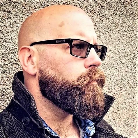 Beard Styles Bald, Bald Head With Beard, Shaved Head With Beard, Bald Beard, Beard Images, Bald Men With Beards, Beard And Mustache Styles, Guys Grooming, Bald Men Style