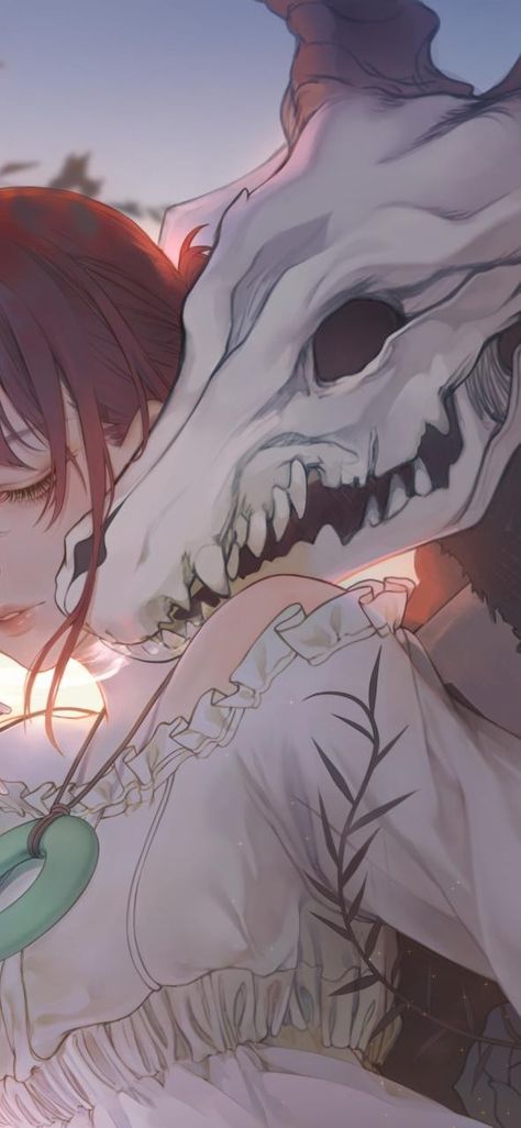 Chise X Elias, Elias Ainsworth, Magus Bride, Ancient Magus Bride, The Ancient Magus Bride, Eyes Open, Cool Wallpapers Cartoon, Arte Fantasy, Her Eyes