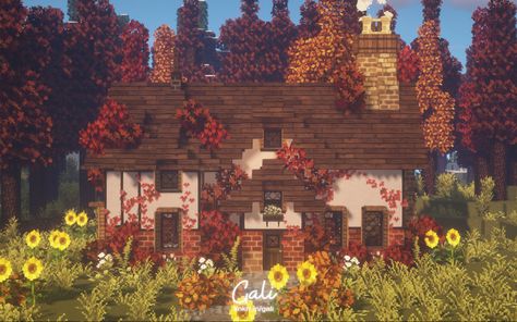 #minecraft #minecraftbuild #cottagecore #aesthetic #autumn #ghoulcraft #mizuno Minecraft Houses Cherry, Minecraft Autumn, Cozycore Aesthetic, Gothic Village, Cute Minecraft Bedrooms, Cute Things To Build In Minecraft, Minecraft Nature, Aesthetic Minecraft Builds, Cute Texture