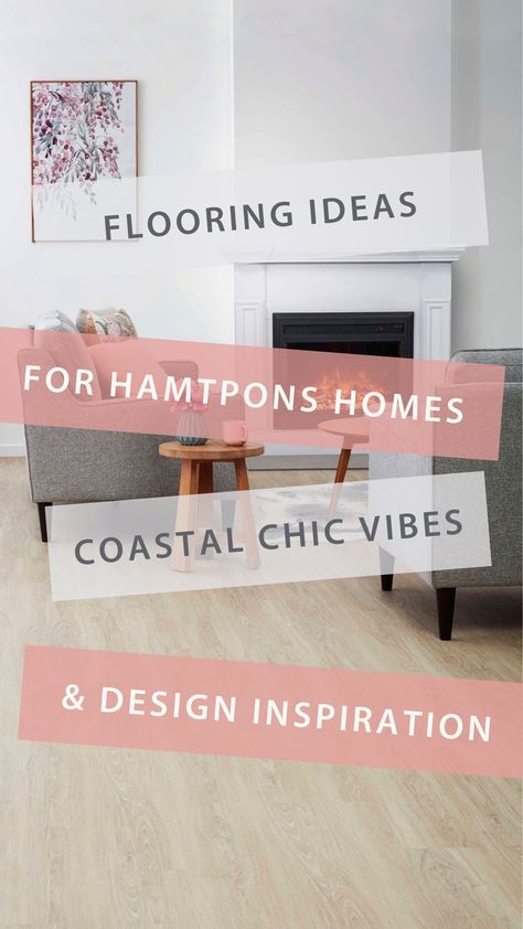 Chasing design inspiration to help you create the perfect Hamptons style home? We've put together the ultimate flooring guide for coastal chic vibes and Hamptons design so you can simply select one of our recommendations and get on to deciding on the other aspects of your space. #Hamptonsstyle #interiordesign #flooringguide #imaginethepossibilities #designinspo #hamptonsdesign #coastalchic #flooringinspiration #coolvibes #hamptonsfloors #designideas #dreamhome #designguide #hamptonshomes Hampton Floor Tiles, Hamptons Flooring, Hamptons Design, Hamptons Homes, Hamptons Style Homes, Hampton Home, Hamptons Style Home, Coastal Hamptons, Dark Floors