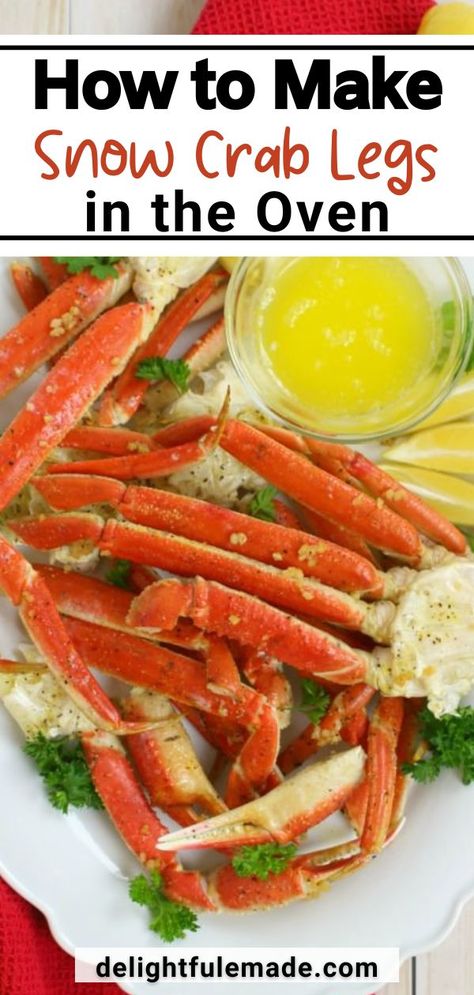 Snow Crab Legs Recipe Baked, Snow Crab Legs Recipe, Crab Legs In The Oven, Crab Legs Boil, Alaskan Crab Legs, Steamed Crab Legs, Crab Bake, Cooking Crab Legs, Cooking Crab