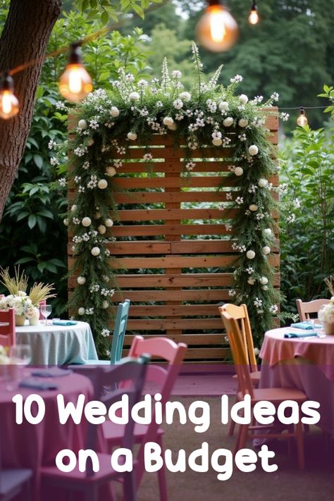 Did you know that planning a dream wedding doesn't have to break the bank? Dive into our incredible collection of wedding ideas on a budget. Discover stunning decor tips, affordable venues, and creative DIY projects perfect for your big day. Whether you're looking to save on flowers or find that budget-friendly dress, we've got all the tricks to make your wedding unforgettable and wallet-friendly. Low Budget Outdoor Wedding, Wedding Decorations Without Flowers, Diy Outdoor Wedding Decor, Wedding Under 1000 Budget, Brick Building Wedding, Garden Theme Wedding Decorations, Wedding Decor Ideas On A Budget, Spring Wedding Ideas On A Budget, Cheap Outdoor Wedding Ideas