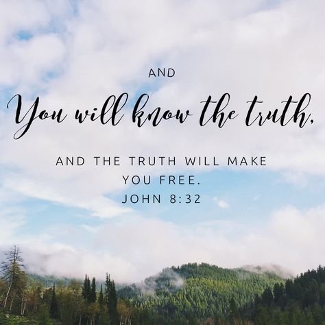 The truth shall set you free. #freethebible Truth Sets You Free, The Truth Shall Set You Free Quotes, The Truth Shall Set You Free, Freedom Pics, Happy Affirmations, Journal Bible Quotes, Journal Bible, Take Me To Church, Quotes Art