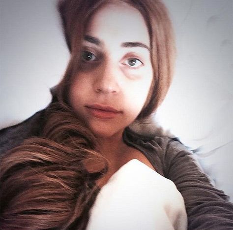 Lady Gaga without wigs and makeup-free. Lady Gaga Without Makeup, Club Music, No Makeup, Inspirational Celebrities, Without Makeup, Free Makeup, Belleza Natural, Lady Gaga, Favorite Celebrities