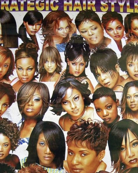 Black Hair 90s, 2000s Hair, 2000s Hairstyles, Black Hair Magazine, Hair Poster, Hair 90s, 90s Hair, Black Glamour, Hair Magazine