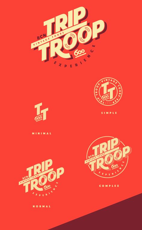 Behance :: Zoeken Masthead Design, Trip Logo, Barcelona Trip, Trip Design, Logos Retro, 타이포그래피 포스터 디자인, Corporate Logo, 3d Logo, Typography Letters