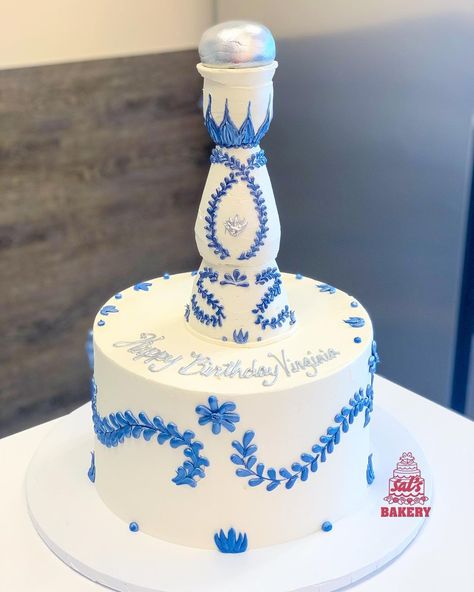 Sal's Bakery on Instagram: “Clase Azul Tequila Birthday Cake! #claseazul  #birthdaycake #happybirthday #salsbakery #bak… in 2021 | Alcohol birthday  cake, Cake, Birthday cake Clase Azul Party Ideas, Casa Azul Tequila Theme Party, Clase Azul Birthday Theme, Alcoholic Birthday Cake, Casamigos Cake, Don Julio Cake Ideas, Tequila Cake Ideas, Clase Azul Party, Clase Azul Cake