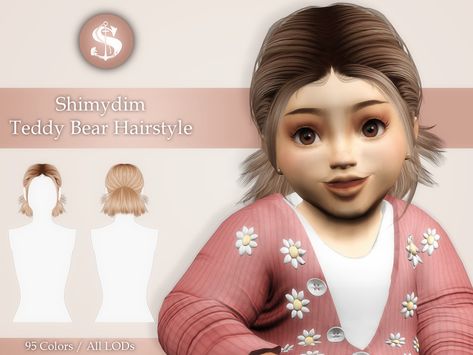 sims 4 infant hair sims 4 hair sims 4 pigtails Bear Hairstyle, Sims 4 Pigtails, Sims 4 Infant Hair, Teddy Bear Hair, Sims 4 Infant, Toddler Hair Sims 4, Infant Cc, Infant Hair, Pigtail Hairstyles