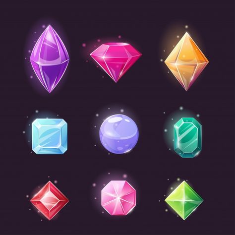 Game Gem, Luxury Jewelry Store, Diamond Background, Colored Diamond Jewelry, Diamond Icon, Diamond Vector, Game Props, Gem Diamonds, Precious Jewels