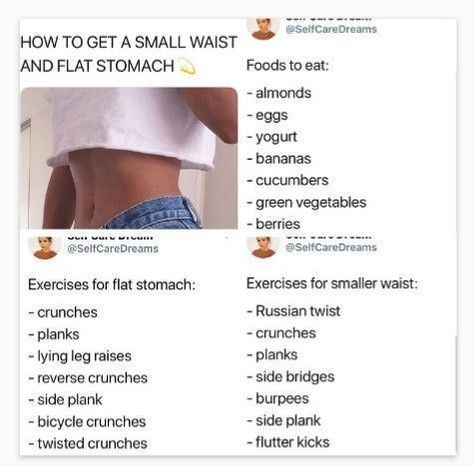 Weight Gain Meals For Women, Flat Stomach Foods, Summer Body Workout Plan, Get A Flat Stomach, Weight Gain Diet, Small Waist Workout, Weight Gain Meals, Workouts For Teens, Month Workout