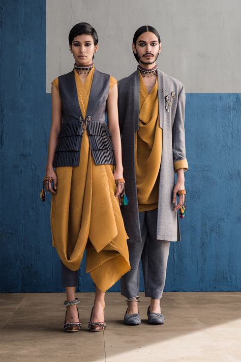 Indian Fusion Wear Women, Streetwear Fashion Indian Women, India Modern Fashion, Gender Fluid Indian Fashion, Gender Neutral Indian Fashion, Indian Ethical Fashion, Indian Streetwear, Futuristic Indian Fashion, Indian Western Fusion Fashion