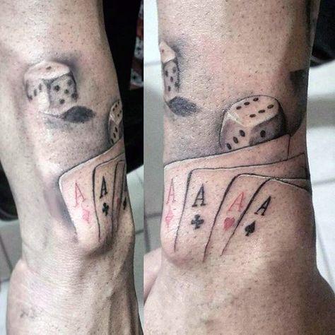 Male With Playing Card Wrist Tattoo Card Tattoos For Men, Poker Tattoo Ideas, Playing Card Tattoo, Card Tattoos, Spades Tattoo, Poker Tattoo, Ace Of Spades Tattoo, Playing Card Tattoos, Cards Tattoo