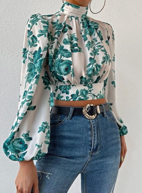 Classy Blouses, Blouse Casual Fashion, Women Blouses Fashion, Fashion Tops Blouse, Classy Dress Outfits, Classy Casual Outfits, Shirts Design, Classy Dress, Cotton Top