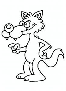 Coloring Pictures For Kids, Coloring Pages For Teenagers, Wolf Kids, Cartoon Wolf, Wolf Colors, Wolf Animal, Pig Cartoon, Animal Coloring, Bad Wolf