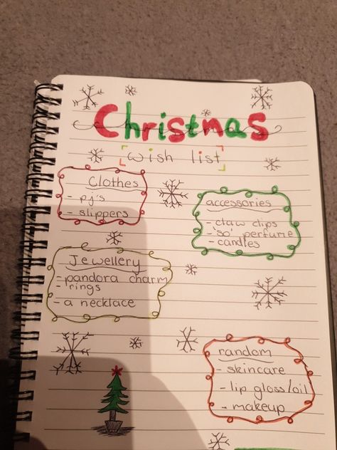 Xmas Wishlist Ideas Paper, Christmas List Designs On Paper, Christmas Wishlist Ideas On Paper Layout, Christmas Wishlist Paper, Christmas Wishlist Ideas On Paper, Preppy Christmas List, Journal List, Christmas List Template, Xmas List Ideas