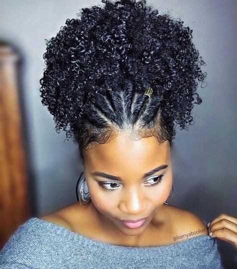 Braided Puff Natural Hair, High Puff Natural Hair 4c, High Puff, Twist Hairstyle, Flat Twist Hairstyles, Cabello Afro Natural, Natural Braided Hairstyles, Flat Twist Updo, Natural Hair Twists