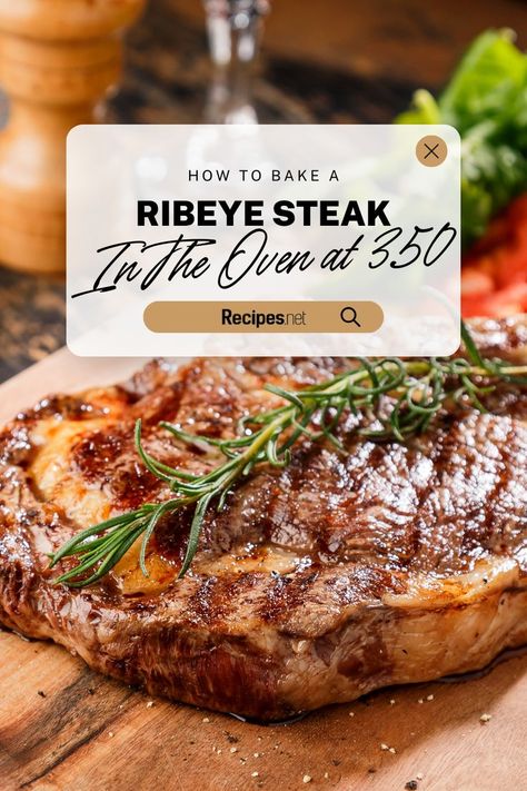 Visit Recipes.net and master the art of steak with our guide on How To Bake A Ribeye Steak In The Oven At 350°F! Achieve tender, juicy perfection with our easy-to-follow recipe that's perfect for any steak lover. Whether you're cooking for a special occasion or simply craving a gourmet meal, this method ensures a delicious result every time. Let’s make steak night a mouthwatering success! Rib Eye Steak Recipes Oven, Ribeye Steak In The Oven, Tender Ribeye Steak, Longhorn Steakhouse Recipes, Ribeye Steak Recipe, Steak Recipes Pan Seared, Oven Baked Steak, Steak On Stove, Steak In The Oven