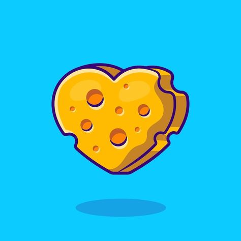 Cheese shape love cartoon illustration. ... | Free Vector #Freepik #freevector #cheese #food-love #cheese-cartoon #culinary Cheese Cartoon, Eat Logo, Pizza Cartoon, Love Cartoon, Food Tattoos, Tea Logo, Food Artwork, Illustration Flat, Spongebob Wallpaper