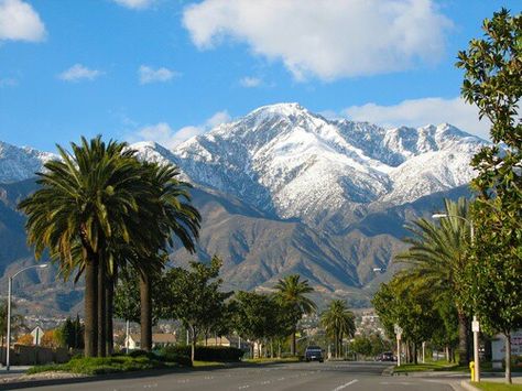 Rancho Cucamonga California.  So pretty.  Miss having this as my view. Upland California, Rancho Cucamonga California, Ontario California, Workers Compensation, Inland Empire, Rancho Cucamonga, California Love, California Dreamin', California Dreaming