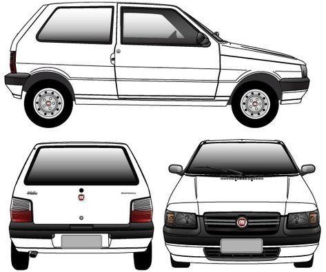 Fiat Uno Mille Image set vector Fiat Uno Mille, Fiat 1, Car Papercraft, Fiat 128, Car Brands Logos, Car Silhouette, Car Vector, Free Cars, Car Brand