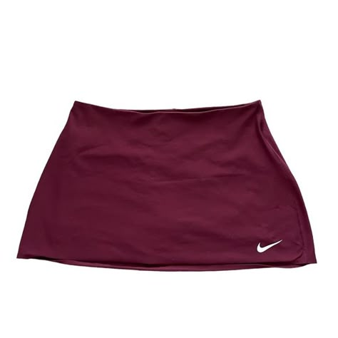 Nike Maroon Tennis Skirt - Large Tennis Skirt Png, Nike Mini Skirt, Red Tennis Skirt, Nike Dress, Tennis Fits, Nike Skirt, How To Have Style, 00s Mode, Maroon Skirt