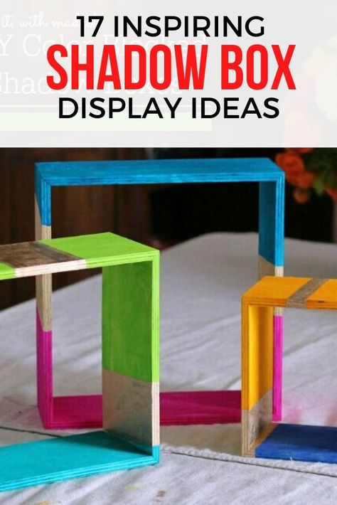 Shadowbox Ideas Diy, Shadow Boxes Ideas, Shadowbox Diy, Diy Shadow Box Ideas, Simple Boyfriend Gifts, Shadowbox Ideas, Shadow Box Coffee Table, Drawers Diy, Creative Homemade Gifts