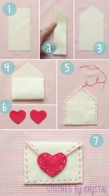 Tutorial Valentine Envelopes, Felt Valentine, Pinterest Valentines, Valentines Envelopes, Diy Valentine's Day Decorations, Diy Valentines Decorations, Valentine Projects, Diy Valentine, Diy Valentines Crafts