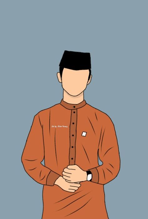 Photo Book Inspiration, Muslim Boy, Pp Wa, Fesyen Islam, Baby Cartoon Drawing, Anime Boy Sketch, Islamic Cartoon, Anime Muslim, Muslim Men