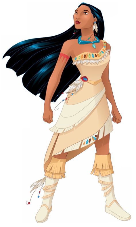 Pocahontas Character, Disney Princess Photo, Pocahontas Disney, Female Heroines, Princess Pocahontas, Official Disney Princesses, Circus Characters, Native American Clothing, Pixar Films