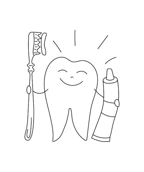 Vector healthy tooth umbrella | Premium Vector #Freepik #vector #tooth-cartoon #teeth-cartoon #happy-teeth #tooth Brush Teeth Drawing, Tooth Drawing Cute, Tooth Brush Drawing, Brushing Teeth Drawing, Toothpaste Drawing, Tooth Doodle, Toothbrush Drawing, Tooth Graphic, How To Draw Teeth