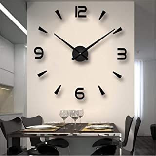 Giant Wall Clock, Living Room Wall Clock, Large Wall Clock Modern, 3d Wall Clock, Diy Wall Stickers, Design Mirror, Wall Clocks Living Room, Diy Wall Clock, Oversized Wall Clock