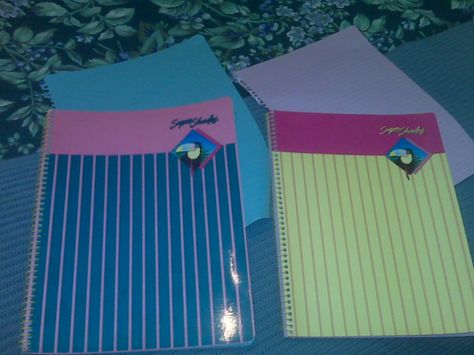 I LOVED these notebooks with pink and blue paper in the 80's!  Pink was my favorite! 80s School Supplies, 80s Notebook, 80s School, 1980s Kids, 1980s Childhood, 70s Nostalgia, Childhood Memories 70s, 80s Nostalgia, Childhood Days