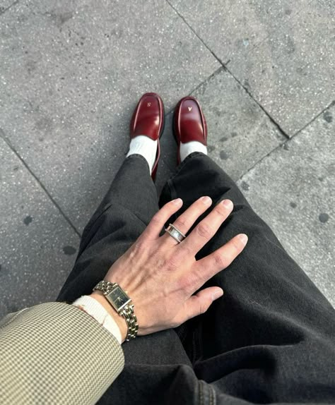 Red Loafers, Classy Outfits Men, Mens Outfit Inspiration, Fire Fits, Cool Outfits For Men, Streetwear Men Outfits, Men Fashion Casual Outfits, Mode Inspo, Looks Style