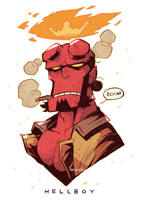 ラリアット/rariatoo@療養中 on Twitter: "ヘルボーイ / Hellboy https://t.co/PldmEO7qiu" / Twitter Duncan Fegredo, James Harren, Hellboy Comic, Mike Mignola Art, Hellboy Tattoo, Hellboy Art, Colored Characters, Super Hero Art, Hell Boy