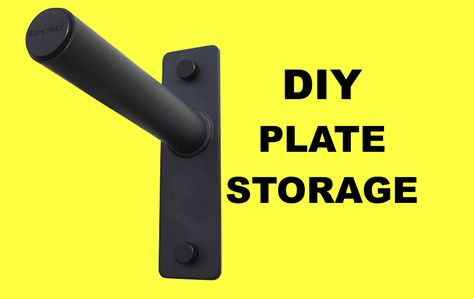 Bumper Plate Storage, Weight Plate Storage, Wall Storage Diy, Diy Bumper, Plate Rack Wall, Workout Room Decor, Diy Gym Equipment, Diy Rack, Dream Gym