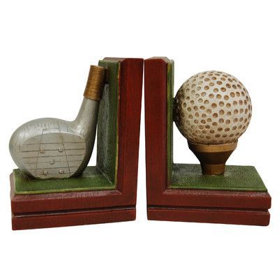 Golf Club Crafts, Vintage Golf Clubs, Golf Decor, Decorative Bookends, Vintage Golf, Book Ends, Golf Balls, Gifts For Readers, Manor House