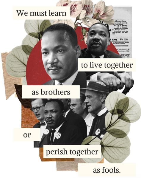 Mlk Jr Day, Digital Art Collage, Mlk Jr, Art Collages, Publication Design, Sun Art, Collage Artists, History Art, Artist On Instagram